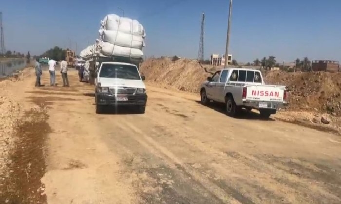 إعادة فتح طريق نصر النوبة بأسوان بعد إصلاح هبوط أرضى مفاجئ
