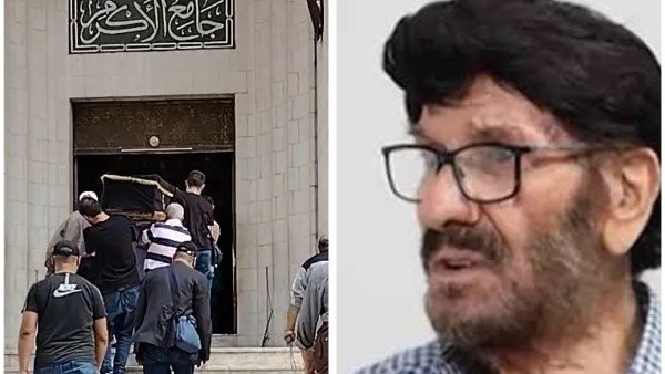 صور من جنازة الفنان السوري الفلسطيني أديب قدورة