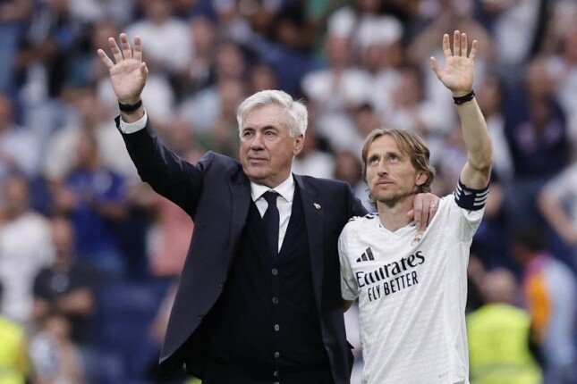 وداع مؤثر لأنشيلوتي ومودريتش في نهاية مسيرتهما مع ريال مدريد