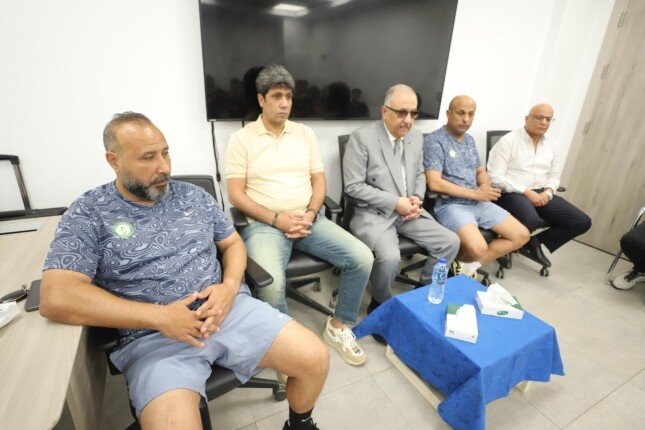 تفاصيل جلسة أشرف نصار مع لاعبي البنك قبل مواجهة الأهلي بدوري نايل
