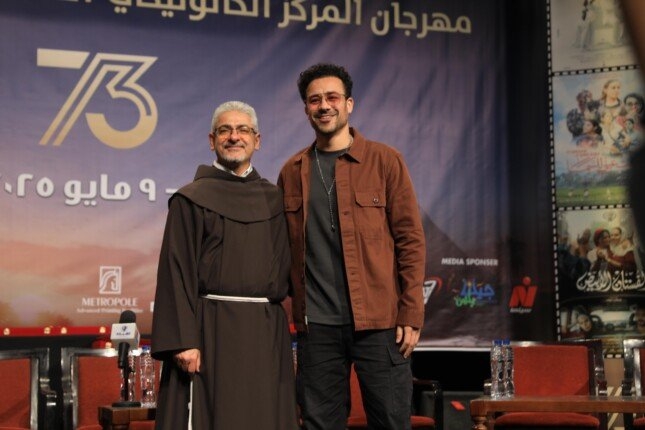 أحمد داود يفاجئ جمهور الكاثوليكي للسينما في عرض «الهوى سلطان» (صور)