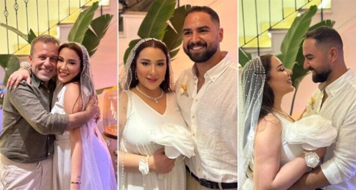 «همشي في يوم من الأيام».. شريف منير يوجه رسالة مؤثرة لزوج ابنته أسما (فيديو)