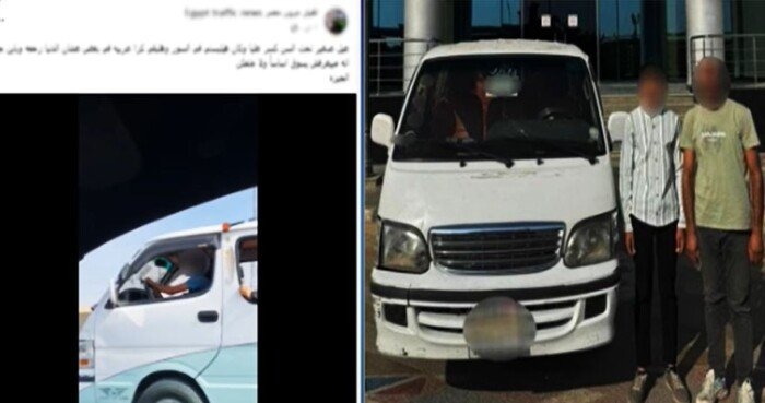 عرّض حياة المواطنين للخطر.. القبض على طفل بتهمة قيادة سيارة في الجيزة «فيديو»