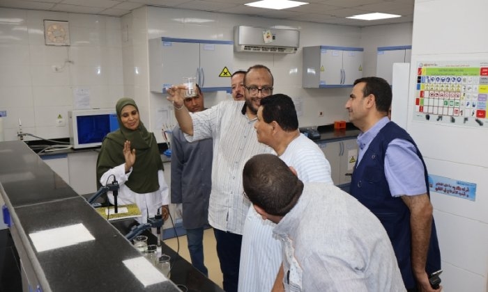 رئيس مياه سوهاج يتفقد مشروع تطوير محطة معالجة الصرف الصحي ومجمع المخازن الجديد