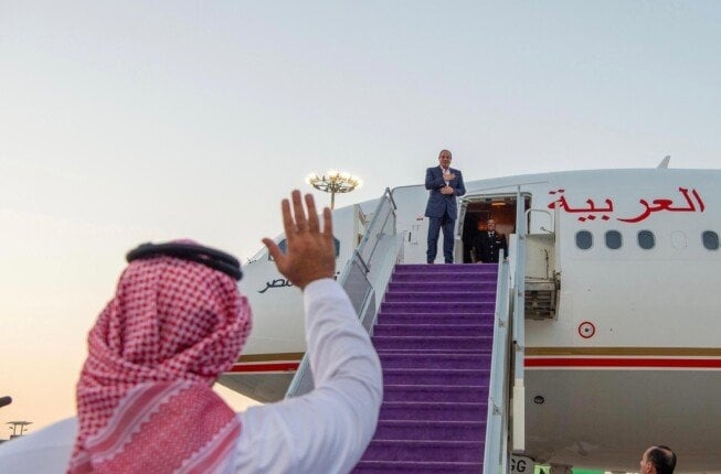 الرئيس السيسي يعود إلى أرض الوطن بعد زيارته للسعودية