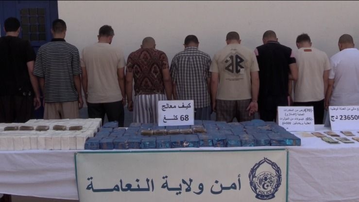 شرطة النعامة تضبط 68 كلغ من الكيف المعالج مصدرها المغرب - الوطني : البلاد