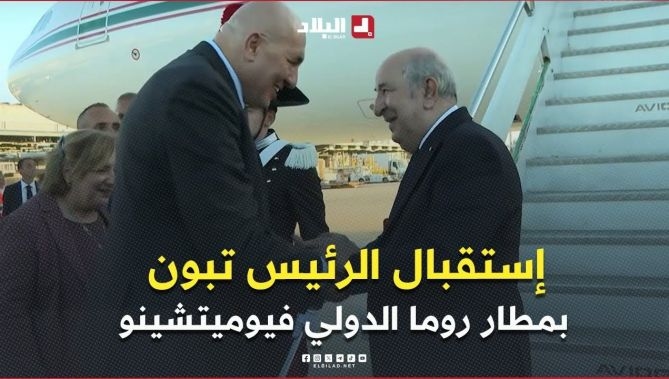 فيديو - وزير الدفاع الإيطالي ومدير تشريفات قداسة البابا ليون الرابع عشر يستقبلان الرئيس تبون بمطار روما : البلاد