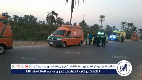 بينهم 3 أطفال.. إصابة 6 من أسرة واحدة في حادث انقلاب ميكروباص ببني سويف