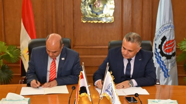 توقيع بروتوكول تعاون بين جامعة السويس وجامعة القاهرة الجديدة التكنولوجية