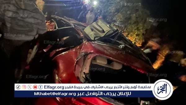شلل مروري ومصرع شخص في حادث انقلاب سيارة نقل علي ملاكي بطريق المنصورة -بنها في الدقهلية