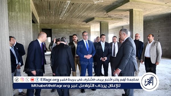 محافظ الفيوم يتفقد المجمع الصناعي بهوارة المقطع بعد نهو أعماله الإنشائية