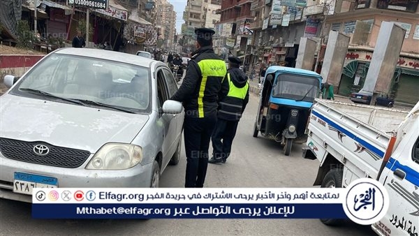 حملات مرورية مكبرة بقطور لضبط المركبات المخالفة (صور)