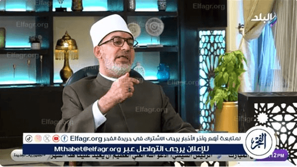 مفتي الجمهورية: الأخلاق تحتل مكانة رفيعة في ديننا الحنيف