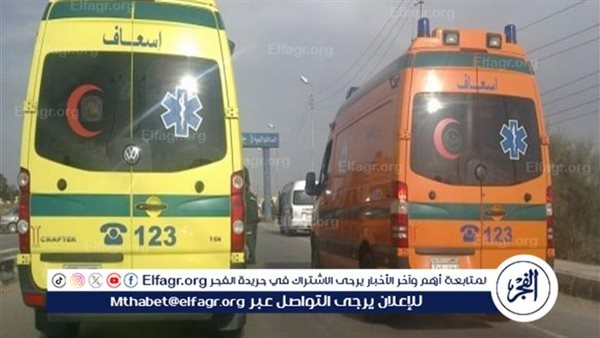 إصابة 11 شخص في حادث انقلاب سيارة ميكروباص بالقليوبية