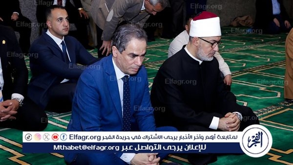 في أول بث مباشر من مسجد الإمام الليث بالتليفزيون المصري.. الشيخ أحمد نعينع يؤم الصلاة بحضور مفتي الجمهورية