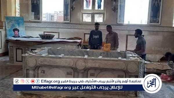استعدادات دير الأنبا مكاريوس لإستقبال جثمان الأنبا باخوميوس في البحيرة (صور)