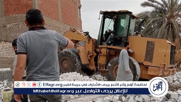 رئيس مركز أبشواي: إزالة 7 حالات تعدٍ بالبناء المخالف على الأراضي الزراعية