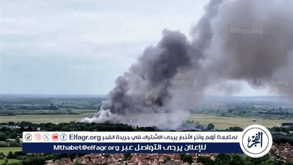 3 قتلى بحريق ضخم في قاعدة جوية بريطانية سابقة