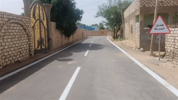 لتطوير البنية التحتية..الانتهاء من رصف عدة طرق بالواحات البحرية بتكلفة 11.5 مليون جنيه