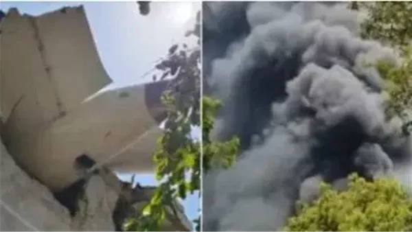 عاجل ـ أكبر كارثة جوية في تاريخ الهند..لحظة سقوط طائرة بوينغ 787 ومصرع جميع الركاب "فيديو"