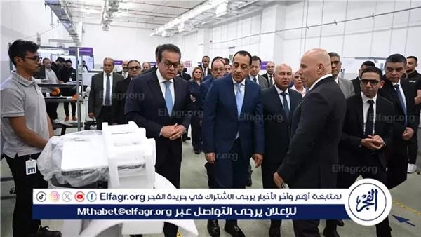 عاجل- مدبولي يتفقد أول مصنع في مصر والشرق الأوسط لإنتاج أجهزة السونار والرنين المغناطيسي بمدينة 6 أكتوبر