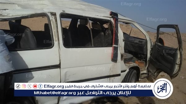 مصرع وإصابة 15 شخصا في إنقلاب ميكروباص بالصحراوي الغربي ببني سويف