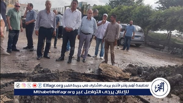 المحافظ يكلف نائبه بالتواجد في الموقع..غرق شوارع منطقة الأوتوبيس وعزبة الشال بالمنصورة بسبب انفجار خط مياه