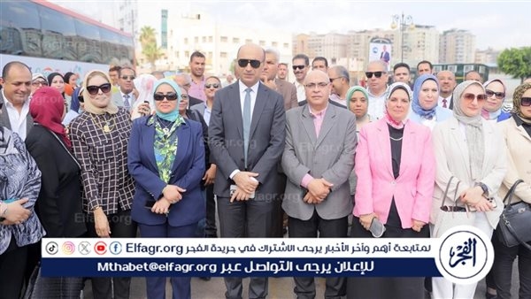 رئيس جامعة دمنهور يقود مسيرة لدعم مشاركة الناخبين بانتخابات الشيوخ في البحيرة (فيديو)