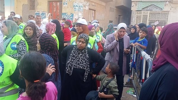زحام أمام لجان انتخابات مجلس الشيوخ بشبين القناطر
