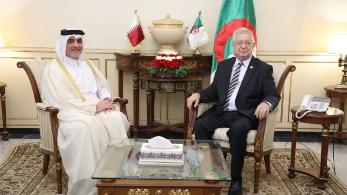 رئيس مجلس الأمة يستقبل سفير قطر بالجزائر
