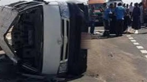 إصابة 7 أشخاص في حادث مروري أعلى طريق أسيوط الصحراوي الغربي بالفيوم
