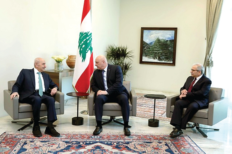 الرؤساء الثلاثة هنأوا البابا لاوون