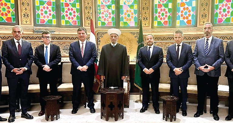 الشيخ بهاء الحريري زار المفتي دريان