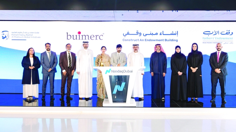 «بيوميرك المحدودة» تقرع جرس التداول في «ناسداك دبي» دعماً لـ «وقف الأب» بـ 20 مليون درهم
