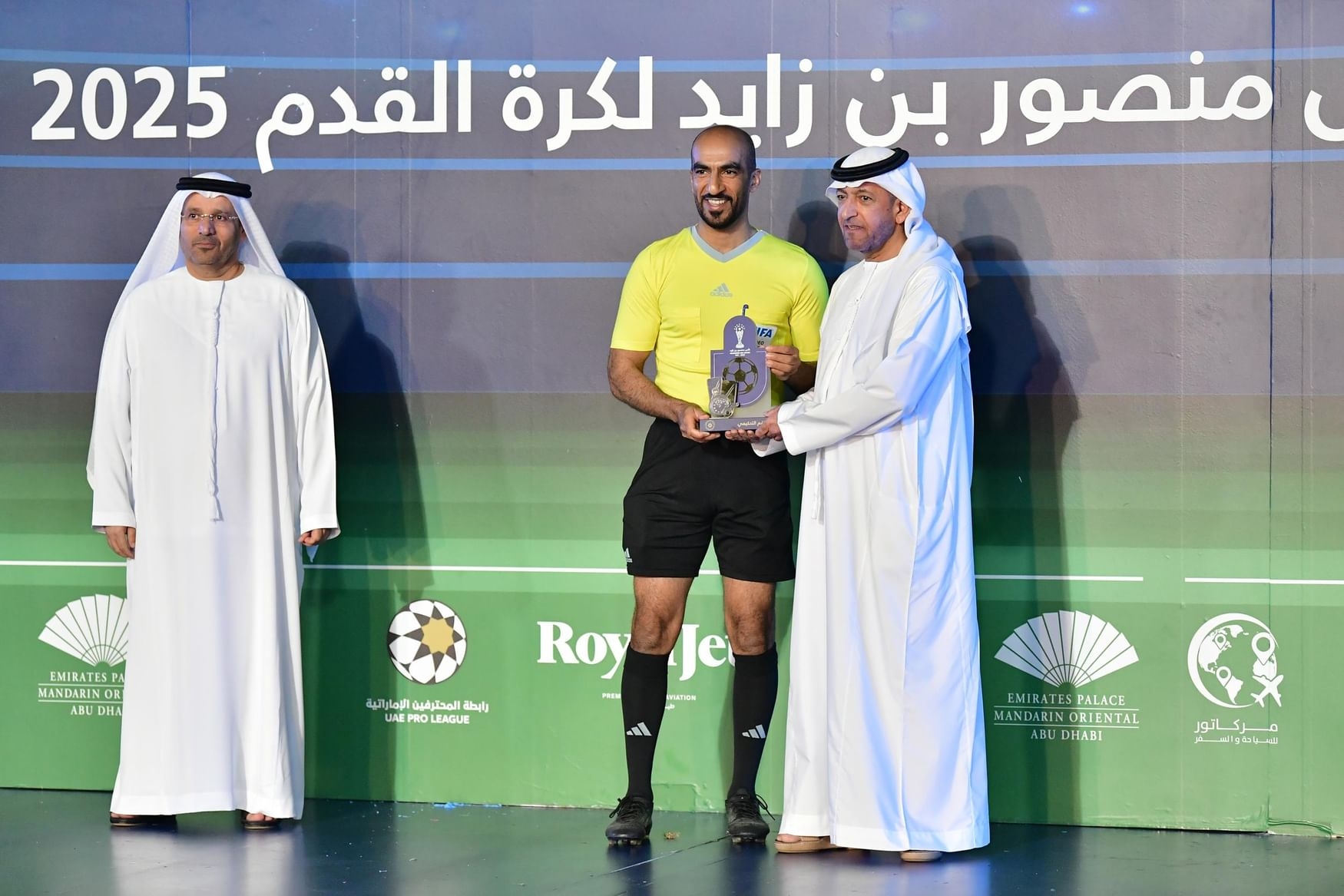 أحمد الحميري يتوّج دائرة القضاء بطلًا للنسخة الـ12 لكأس منصور بن زايد لكرة القدم 2025