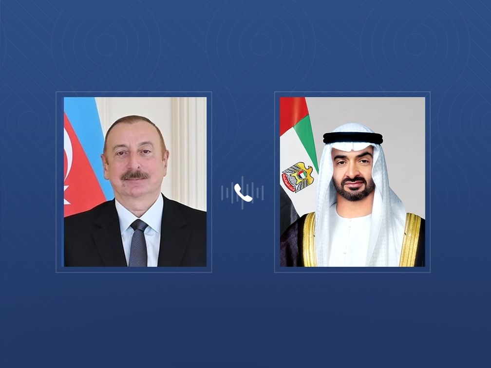 محمد بن زايد ورئيس أذربيجان يبحثان هاتفيا علاقات التعاون