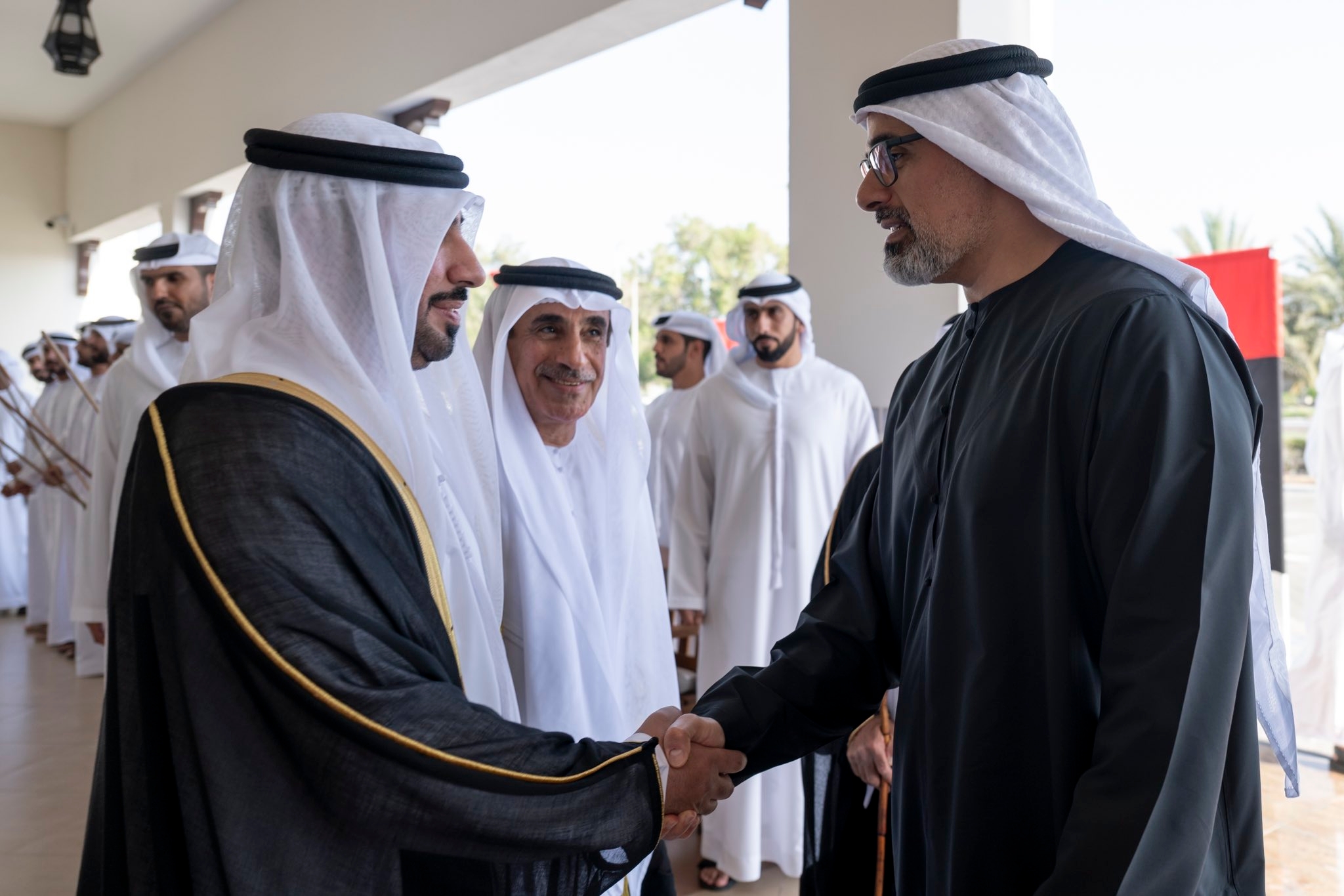 خالد بن محمد بن زايد يحضر حفل زفاف عبدالله بن راشد بو حسن الشامسي