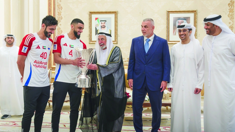 سلطان القاسمي: فرحة الشارقة نريدها أن تكتمل بفوز المنتخب