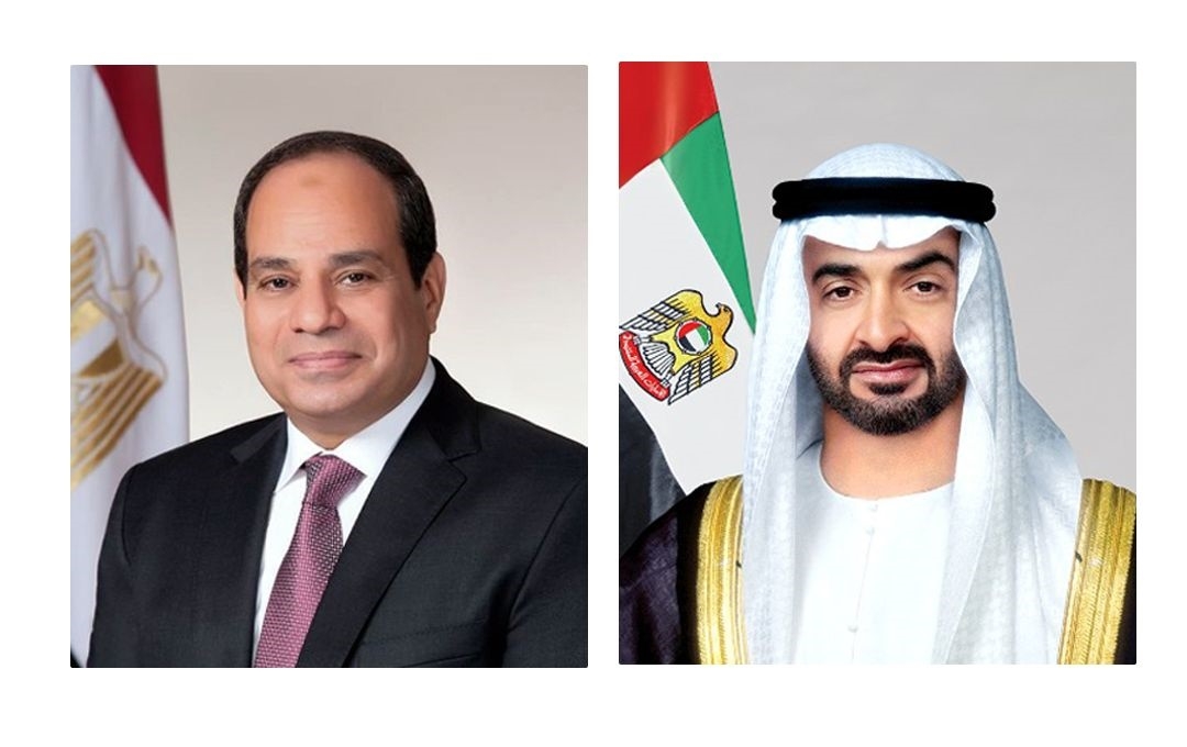 رئيس الدولة والرئيس المصري يبحثان العلاقات الأخوية والتطورات الإقليمية