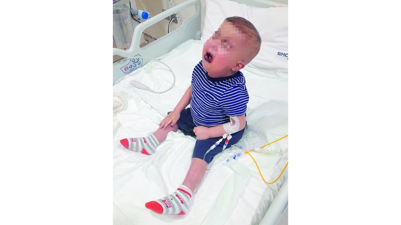 الطفل «بسام» يحتاج إلى زراعة خلايا بـ 706 آلاف درهم