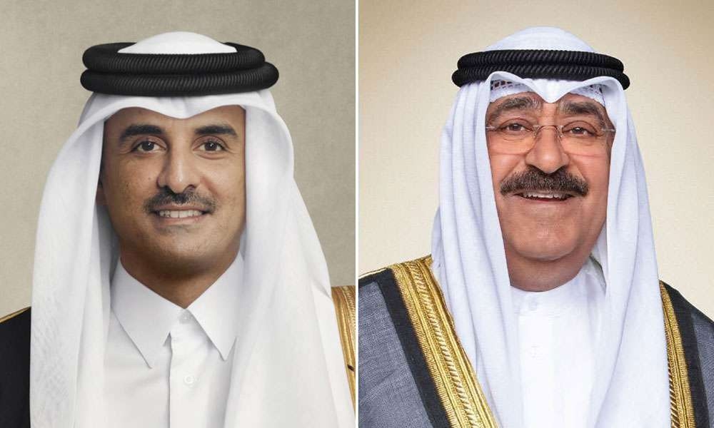أمير الكويت: أمن واستقرار قطر جزء لا يتجزأ من أمن واستقرار الكويت