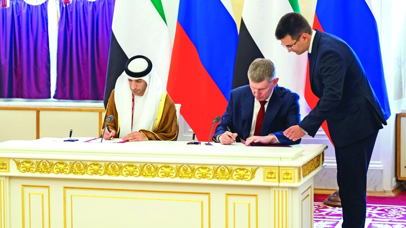 اتفاقية تجارة الخدمات مع روسيا تسهم في ترسيخ مكانة الإمارات مركزاً اقتصادياً عالمياً
