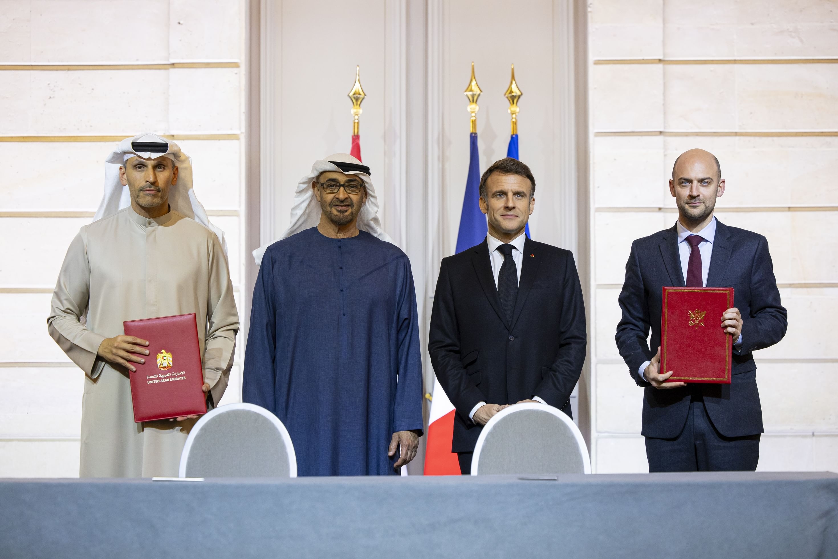 UAE, French Presidents discuss bilateral ties in Paris, witness signing of UAE-France Framework for Cooperation in Artificial Intelligence