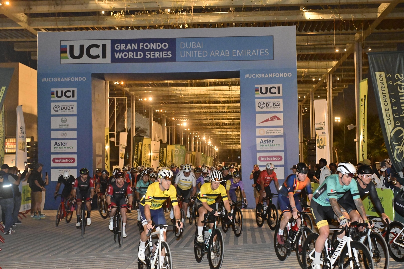 Thousands of cyclists pedal the streets of Dubai in the 15th spinneys Dubai 92 cycle challenge 2025