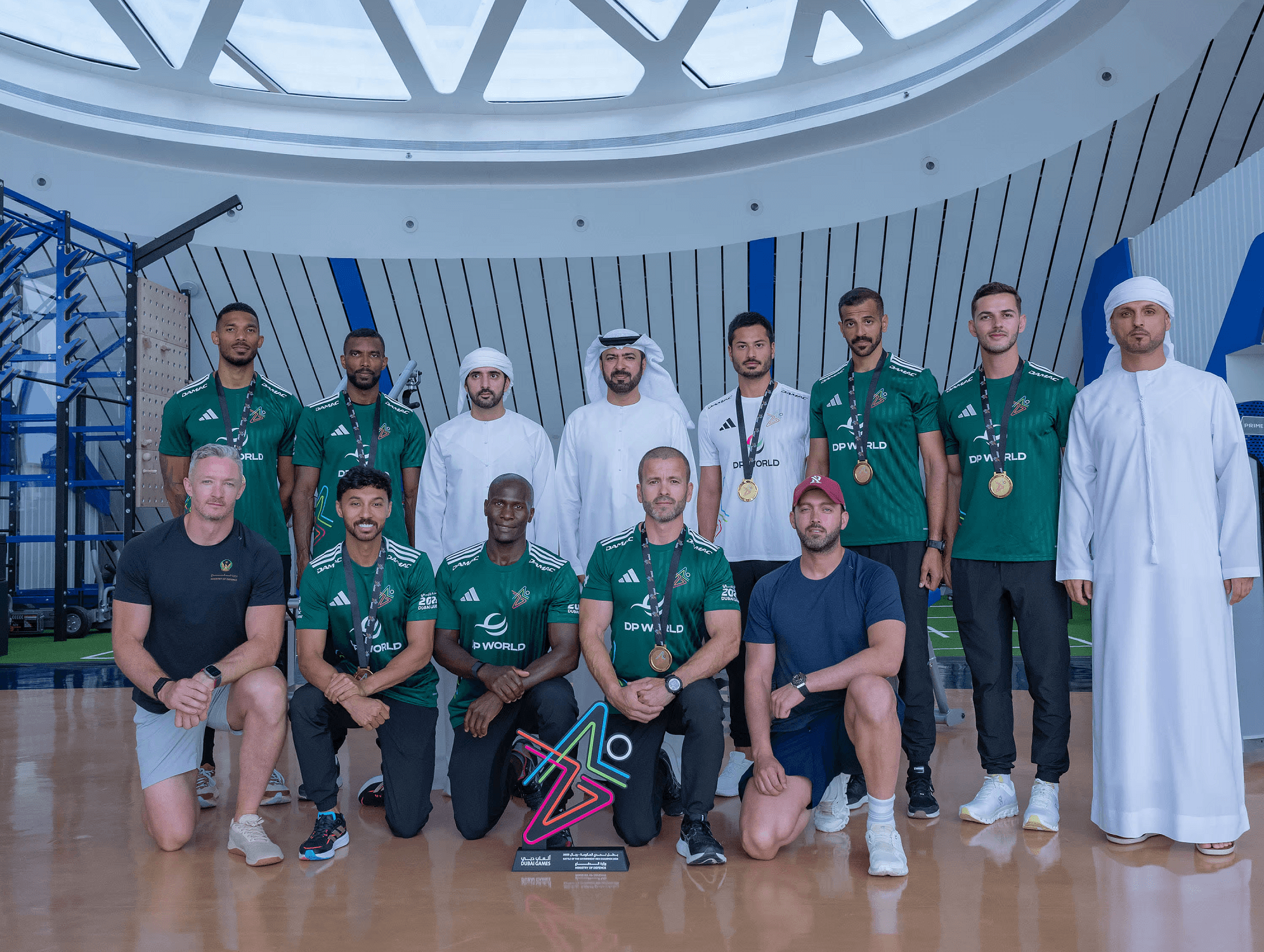 Hamdan bin Mohammed donates the Ministry of Defence teams' Dubai Games prize money to charity