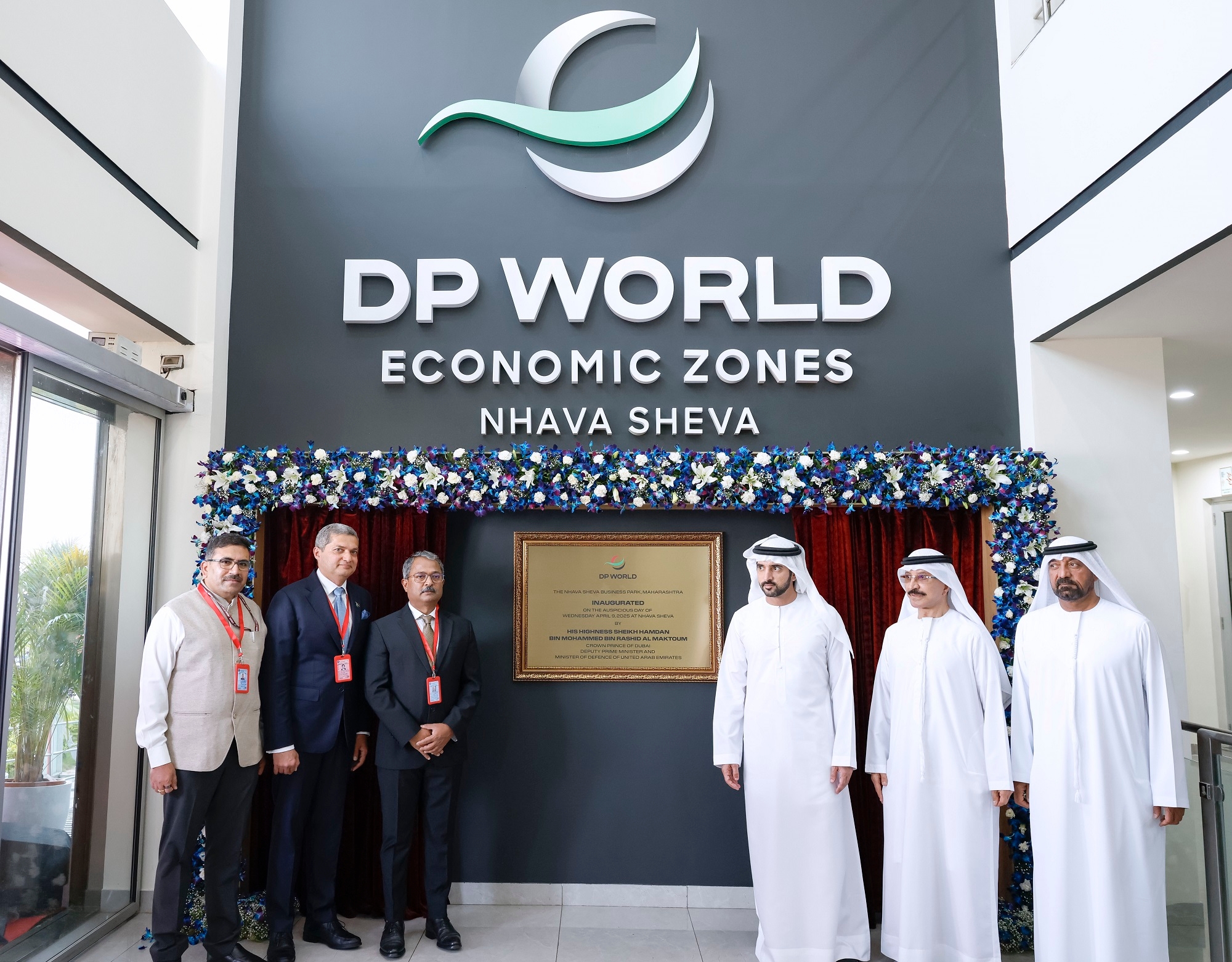 Hamdan bin Mohammed inaugurates DP World's Nhava Sheva Business Park in India