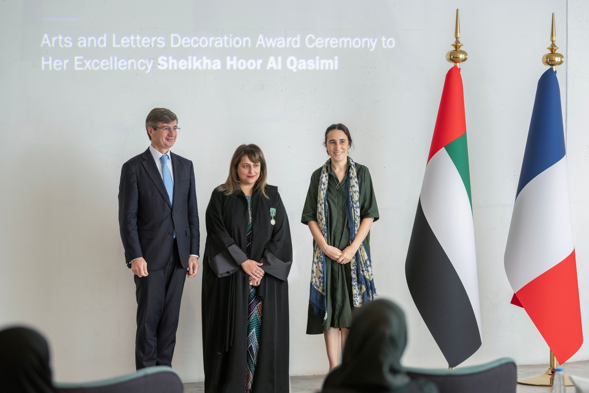 Hoor Al Qasimi recognised as Officer of Order of Arts, Letters by France