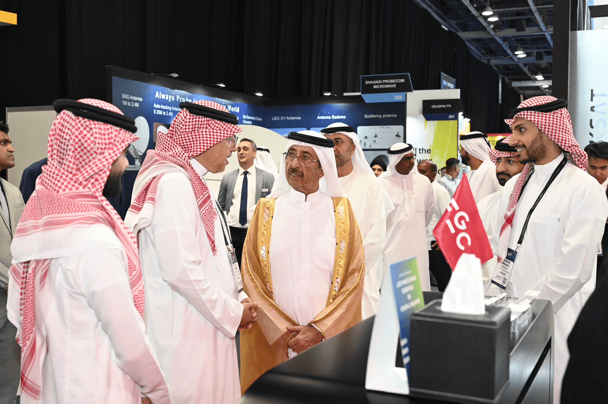 Hasher bin Maktoum opens CABSAT, Integrate Middle East and inaugural SATExpo Middle East