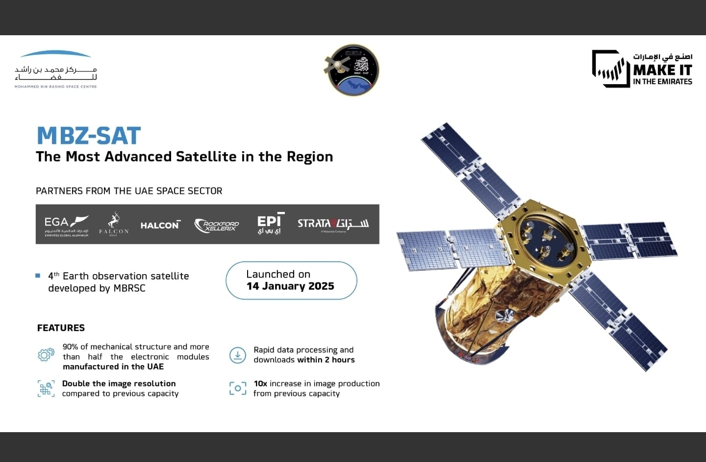 MBRSC showcases UAE's space industry capabilities at 'Make it in the Emirates 2025'