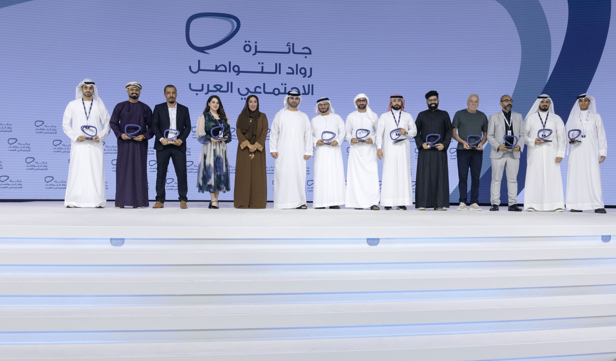 Mansoor bin Mohammed, Latifa bint Mohammed honour winners of 5th edition of Arab Social Media Influencers Award